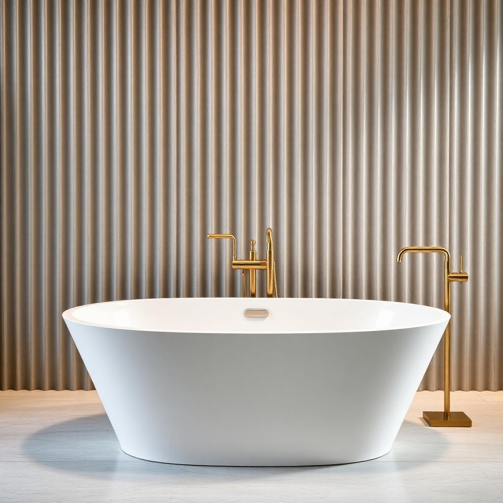 Stone Oval Soaking Tub