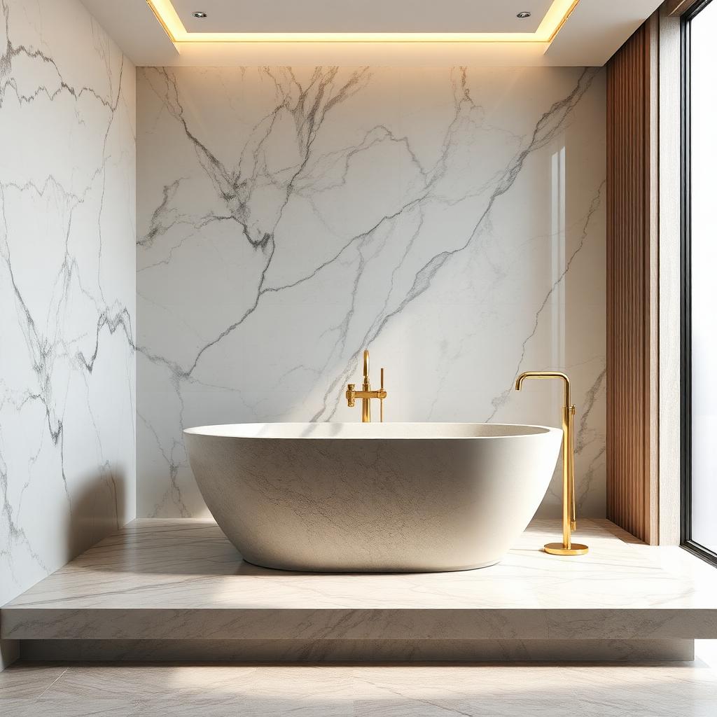 Marble Spa Soaking Bath