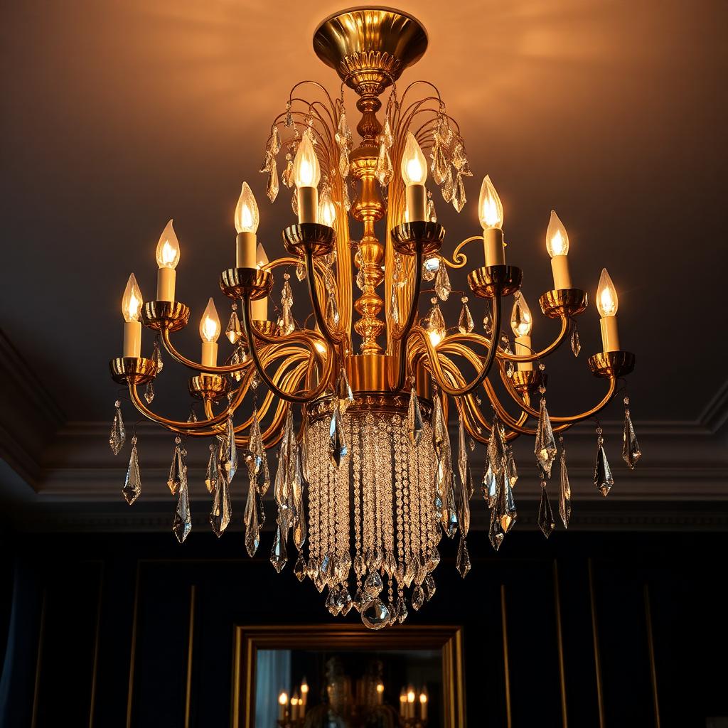 Auric Cascade Crystal Chandelier